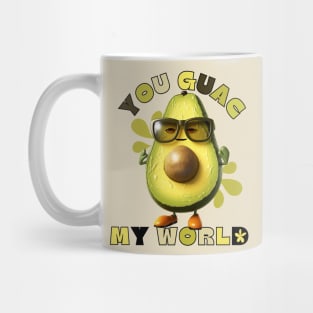 "Guac Your World: The Cool Avocado Design" Mug